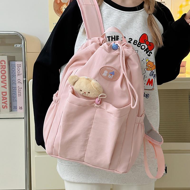 New shoulder bag large capacity casual backpack light sports high sense backpack cross-border schoolbag women's tide