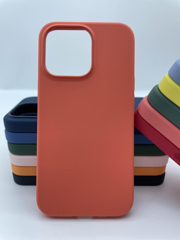 Apple 13 Pro Max Liquid Silicone Case with Pop-up Window & Full Coverage