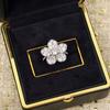 Musla Designer Vintage Hot Sale Women's Rings Luxury Jewelry for Women Flower Diamonds Pure 925 Silver Lady Party Rings