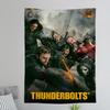 TThunderbolts 2025 Film Anime Wandteppich Wandbehang Dekoration Haushalt Wandbehang Heimdekoration
