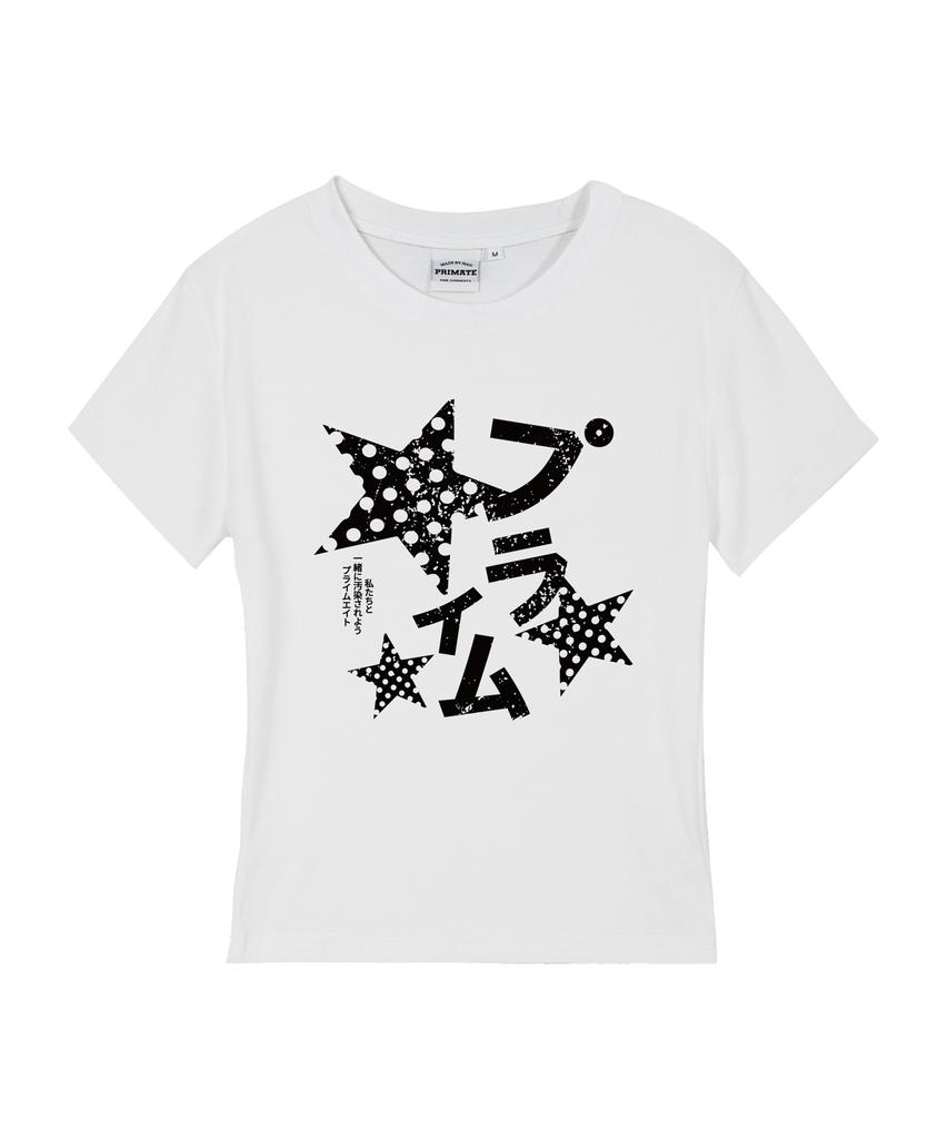 PRIMATE Poika Dot Milky Women'S Slim Fit Short Sleeve T-Shirt 5 Colors