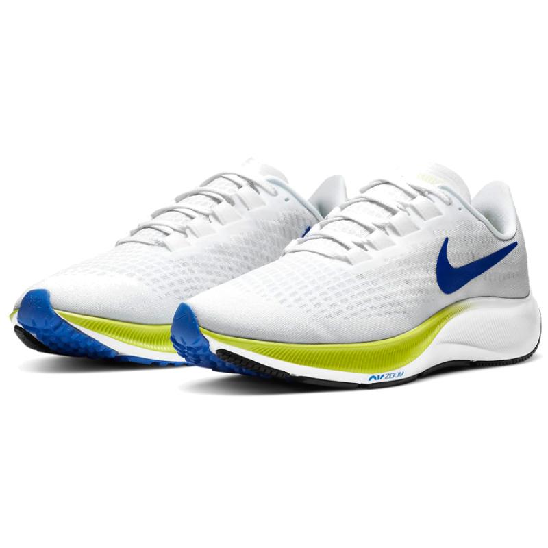 Nike Air Zoom Pegasus 37 White Racer Blue Sneakers BQ9646-102
