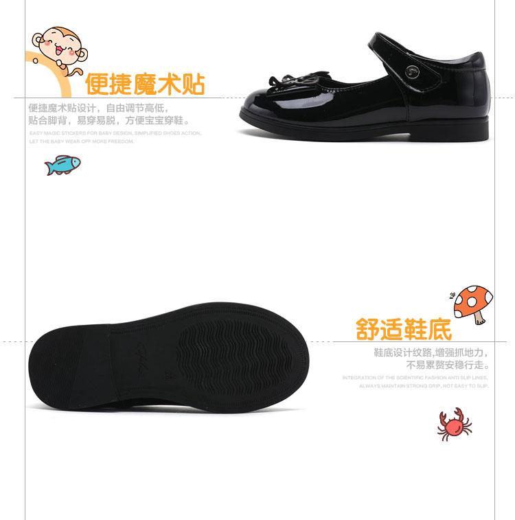 Simple and comfortable cowhide dress shoes for girls, middle-aged and young children, leather shoes