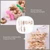 M-Modern-7 Packs Bird Parrot Swing Chewing - Natural Wood Hanging Bell Bird Cage Suitable For Small Parakeets Cockatiel
