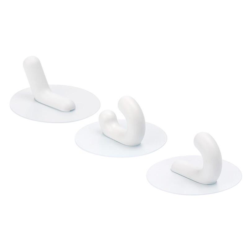 Chahua Letter Seamless Adhesive Hooks, 3-Pack