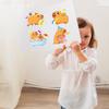 8Sheets Cute Capybara Funny Make a Face Puzzle Stickers Decoration Cartoon Assemble Jigsaw Toy Kid DIY Decoration Party Favor