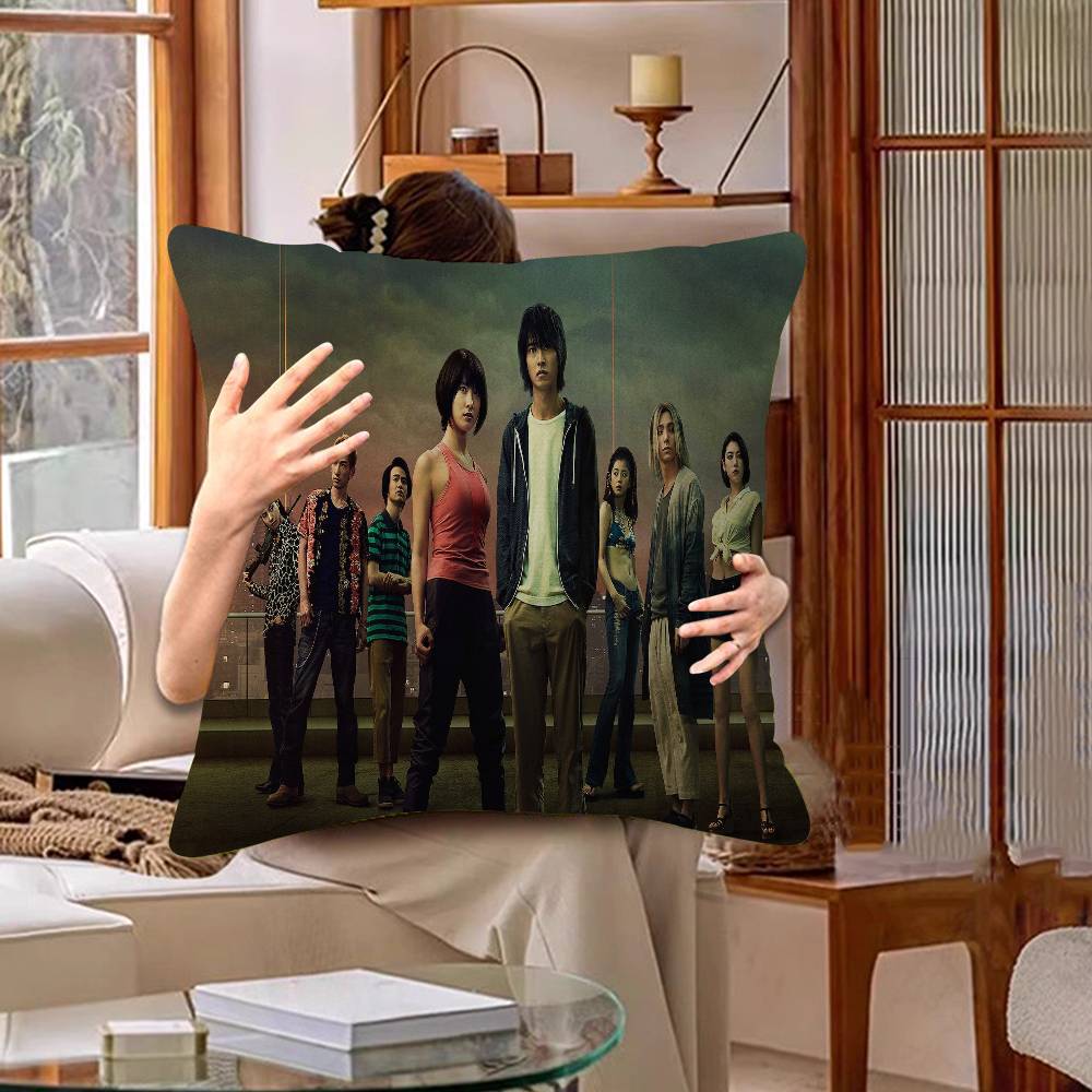 Hot TV A-Alice In Borderland Season Cushion Cover Polyester Sofa Cushions Decorative Throw Pillows Home Decoration Pillowcover