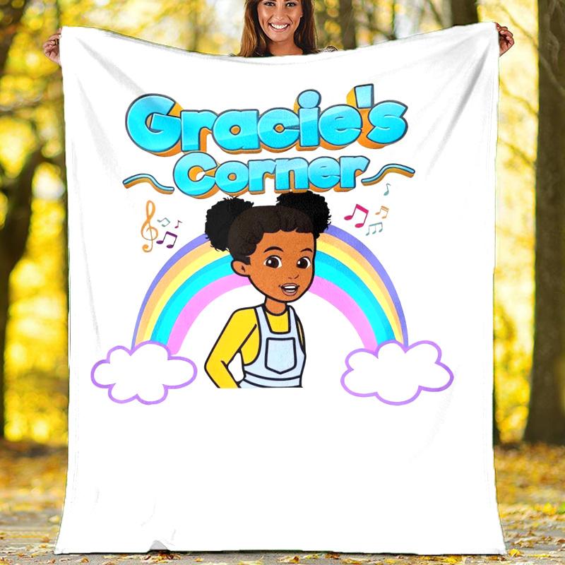 Gracie's Corner Theme Printed Blanket,Perfect for Couch, Bed, Travel & Outdoor Use | Machine Washable, Cozy & Durable.