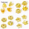 14K/18K Gold Plated Brass Hollow Out Flower Shape Filigree Cone End Beads Caps For DIY Jewelry Making Findings Supplies