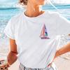 When You Go Through Deep Waters Cotton Tshirt Isaiah 432 Shirt Christian Bible Verse Faith Based Tees Sailboat Summer Camisetas