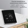 Programmable Mirror Thermostat for Room Heating with Touchscreen Digital Display and Electric Floor Heating Compatible Power