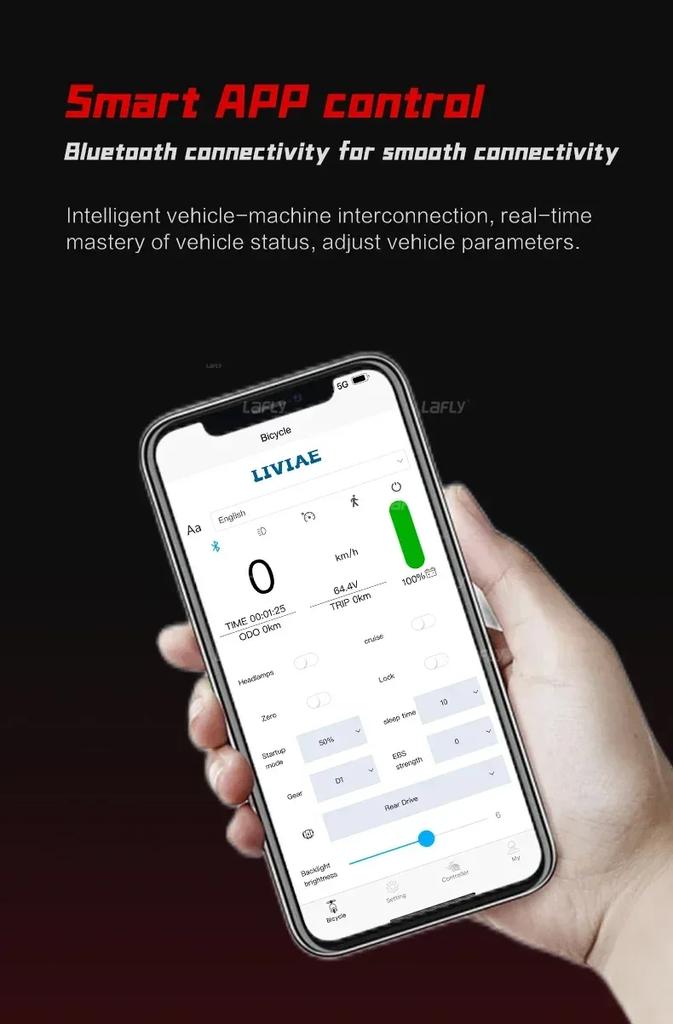 EU 2025 S5-11 38Ah 6000W 60V 38AH Velocidade Máxima 95km/h Freio a Óleo 11 Polegadas Scooter Elétrica 100Km Autonomia Chave NFC Conectável Aplicação