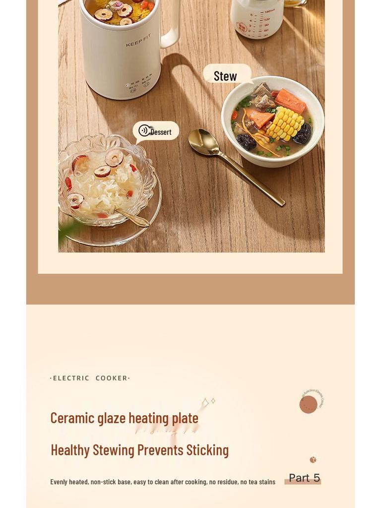 Multi-Use Smart Electric Insulated Travel Cup: Cook, Heat, Stew, and Warm Drinks