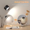 LED Wall Lights with Remote, Rechargeable Wall Mounted Reading Sconces Lamp 2000mAh, 3 Colors & Dimmable Magnetic 360° Rot