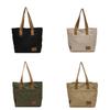 Large Capacity Canvas Tote Bag Women Fashion Commuter Shopping Handbag Mommy Bag Cross-border