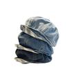 New Denim Cloud Beret Female Cute Big Head Circumference Newsboy Hat Showing Face Small Cloud Octagonal Painter Hat