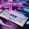 Mousepad Personalizat cu Nume și Model Cosmic Bot Crew, Covoraș pentru Birou Laptop PC, Covoraș Decorativ pentru Birou Acasă, Pad Tastatură Cadou