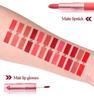 CmaaDu 3-Piece Matte Lipstick & Gloss Set: Velvet Finish, Non-Transferring Formula for Makeup.