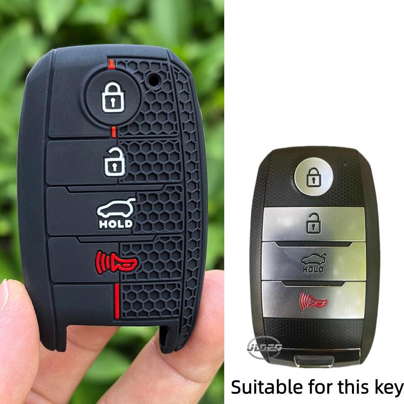

Auto Shell Fob For Kia Optima Sorento Niro Soul 4Buttons Silicone Car Key Cover Case Holder For Kia KX3 KX5 K3S RIO Ceed Cerato