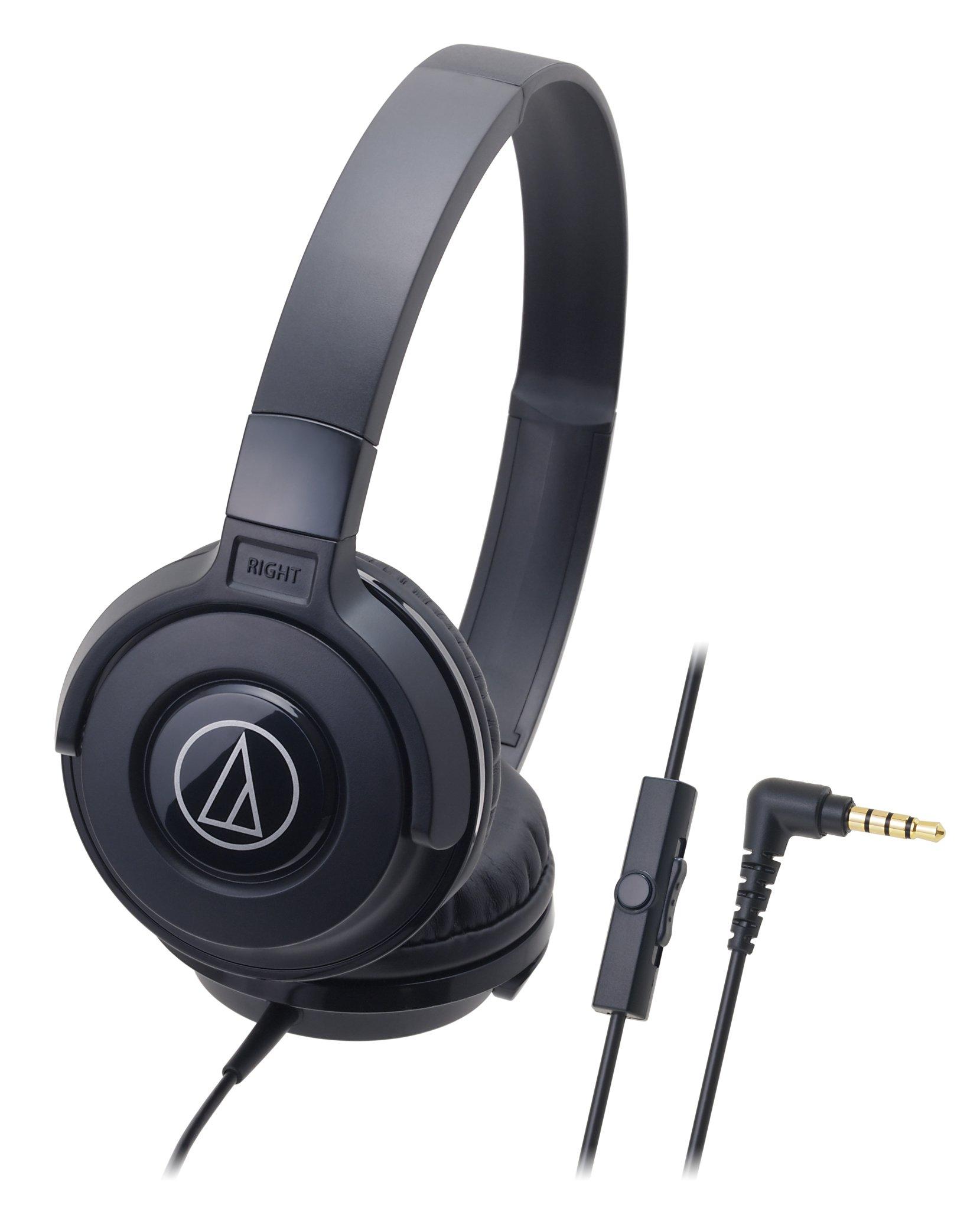 

Проводные портативные накладные наушники Audio-Technica ATH-S100iS BK для смартфонов, уличного мониторинга, черные