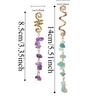 Styling Hair Accessories Dreadlock Hair Jewelry Hip-hop Long Tassel Colored Stone Pendant Sweet DIY Hair Charms