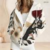 Womens Plus Size Zip Up Hoodie Casual Loose Long Sleeve Hooded Sweatshirt For Daily Wear