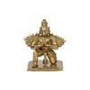 Lord Garuda Idol, Religious Statue, Enhancers Spiritual Growth, Brass - 24 Cm