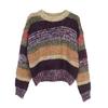 2024 Autumn/Winter Women's Korean Retro Cherry Knit Pullover Sweater