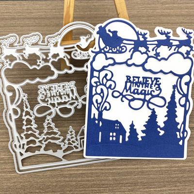 Troqueles de Corte Navideños Molde para Manualidades Molde de Cuchillo para Repujado Scrapbook