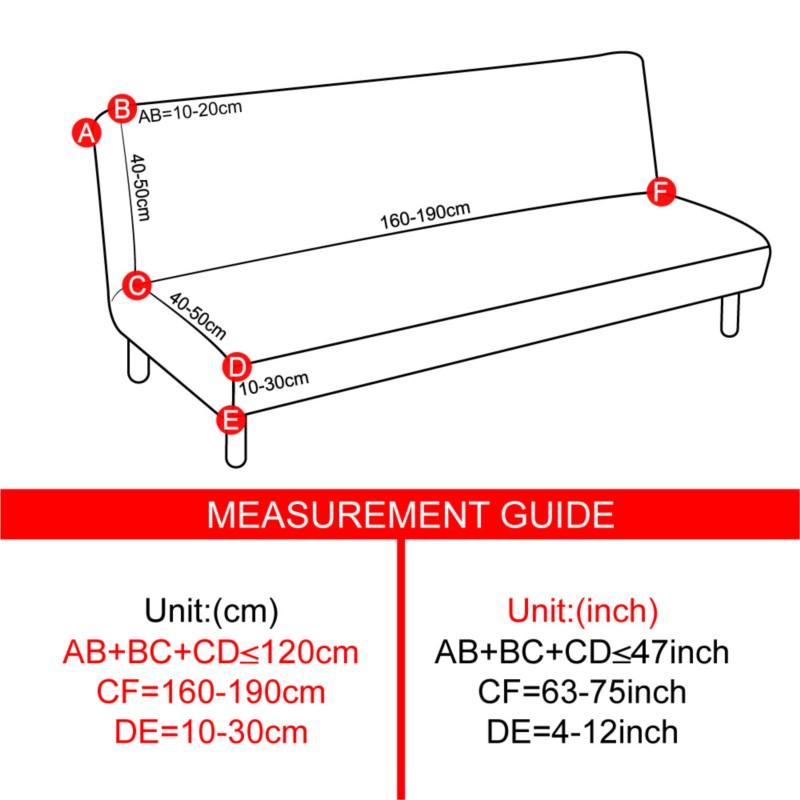 Modern Print Sofa Bed Covers Armless Sofa Cover For Living Room Folding Sofa Elastic Couch Covers Futon Cover For Home Use Hotel
