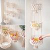 Kitchen Storage Basket Handmade Cotton Rope Weaving Wall Basket Plant Hanging Basket