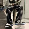 Spring Autumn Tie Dye Wide Leg Jeans Young Style Loose Denim Pants Men's Clothing High Street Straight Fashionable Trousers New