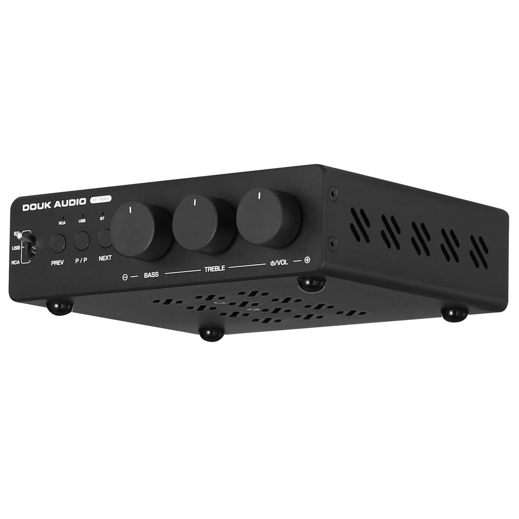 Douk Audio M1 MAX Power Amplifier 300W x2 Bluetooth Receiver Home Stereo Amplifier U-Disk Player