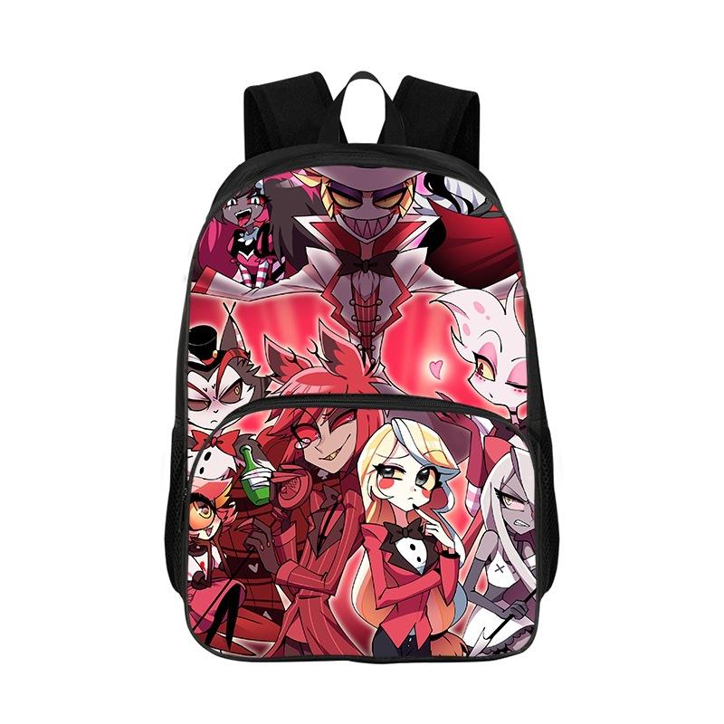 Hazbin Hotel Kids Backpacks Boys Girls Student Birthday Gift Child School Bags Large Capacity Camping Durable Rucksack