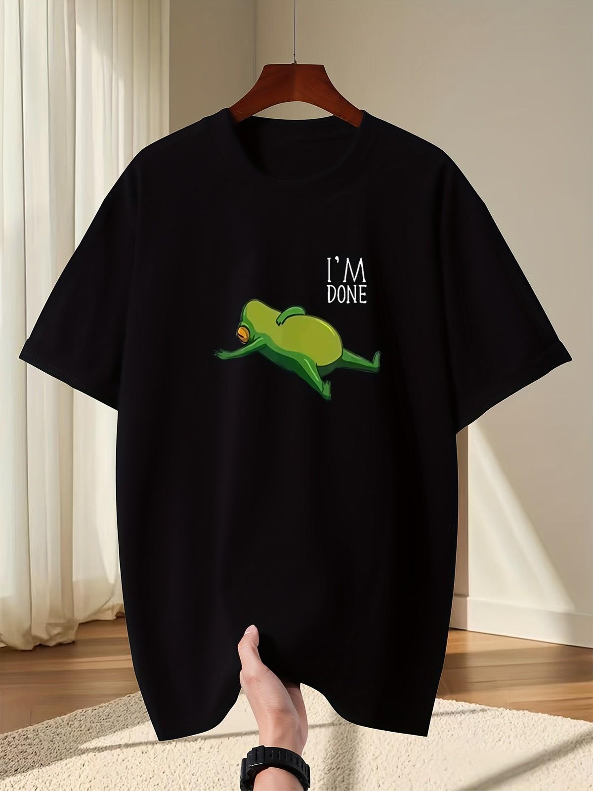 Men s Casual Short Sleeve Top, New Fashion Letter Design Print XXXXL