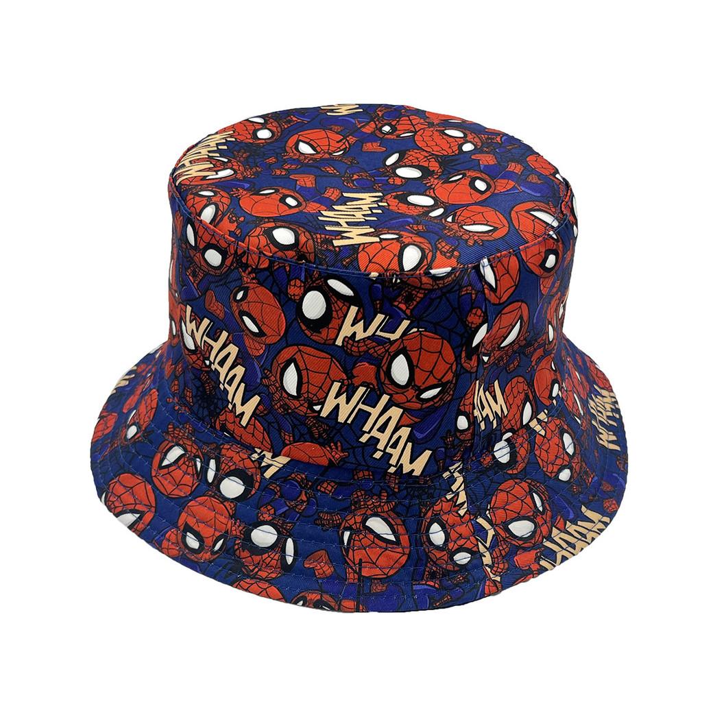 Spider Man Summer Sun Protection Fisherman Hat With Breathable Polyester For Women