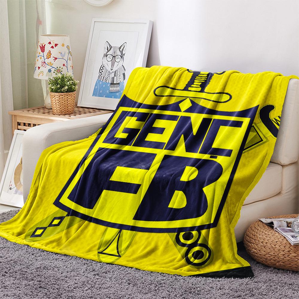 Coperta in Flanella Stampata Fenerbahçe Youth, Alta Qualità, Confortevole per Tutte le Stagioni, Arredamento per la Casa, Calore e Comfort