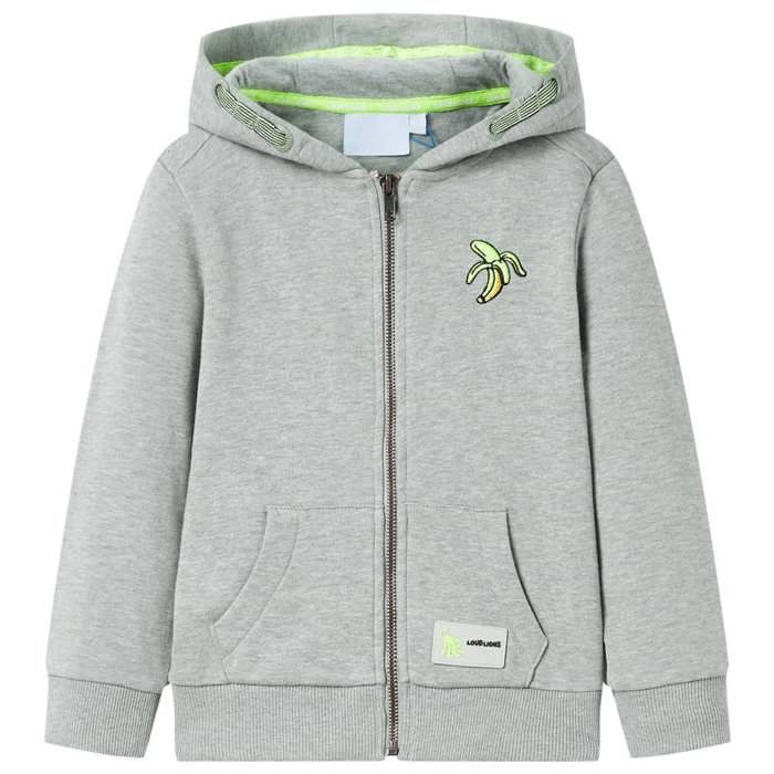 Hoodie and Zip for Children Light Khaki Mix 92/104/116/128/140