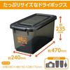 HAKUBA Dry Box NEO 15L Smoke KMC-41 Moisture-proof Storage Case - Made In Japan - Mold and Moisture Prevention, Stackable, Includes Desiccant.