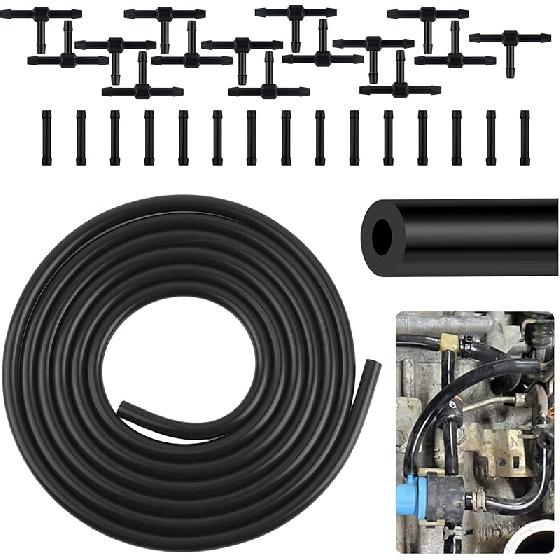 10Ft Vacuum Hose Automotive,ID 5/32 Inch (4Mm) Silicone Vacuum Hose For Transporting Air And Water,Universal Vacuum Lines Automotive Accessories For