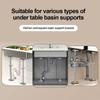 Stainless Steel Undermount Sink Supports Adjustable Bottom Installation Support  Home Kitchen