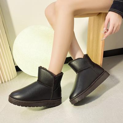 Botas de nieve clásicas y gruesas para mujer, botines cálidos y cómodos, zapatos de invierno, botas gruesas, 2024