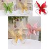 Christmas Butterfly Ornament Fabric Glitter Sequin Deco For Holiday Decor