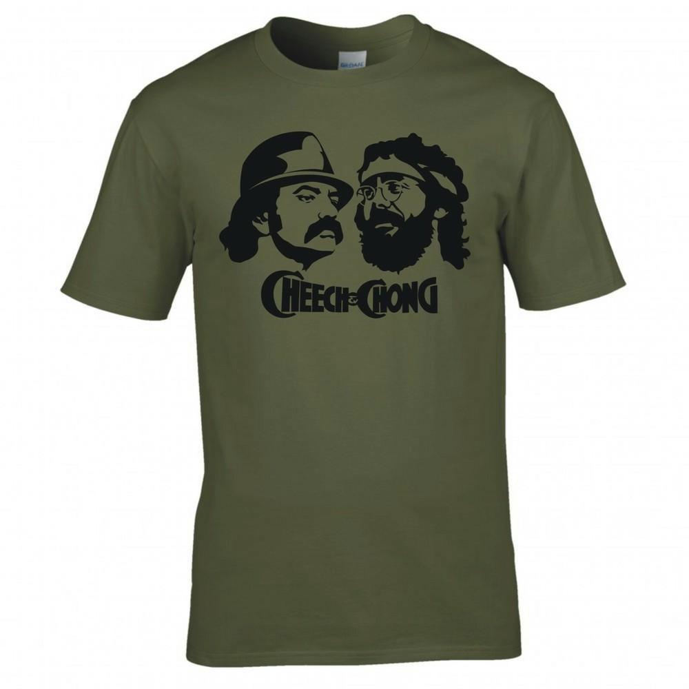 T-shirt Ispirata ai Volti di Cheech Chong