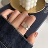 Retro Cool S925 Sterling Silver Ring with Thai Silver Line Design - Trendy Women's Hip Hop Index Finger Jewelry