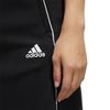 adidas חצאית ארוכה ישרה נוחה לנשים עם פסים ומכתבים, קז'ואל, שחורה FM9254