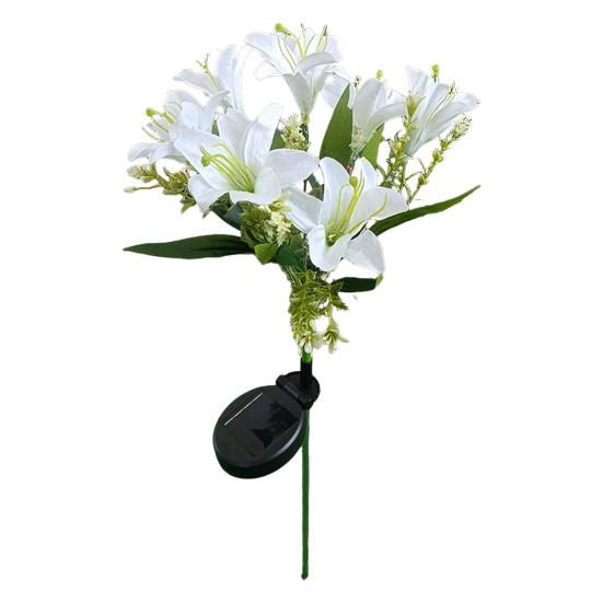 

Solar Garden Lights Outdoor 7-Head Lily Light with Swaying Pole 4