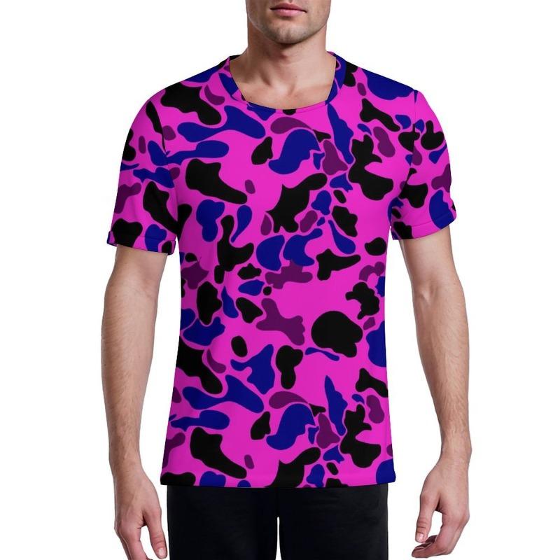 

Dropshipping Custom Multi-Color Camo Print Design ce Silk Men s Football Jersey S