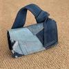 Fashion Denim Women's Handbags All-match Patchwork Shoulder Bags Commuter Top Handle Bags Mini Square Bags for Ladies