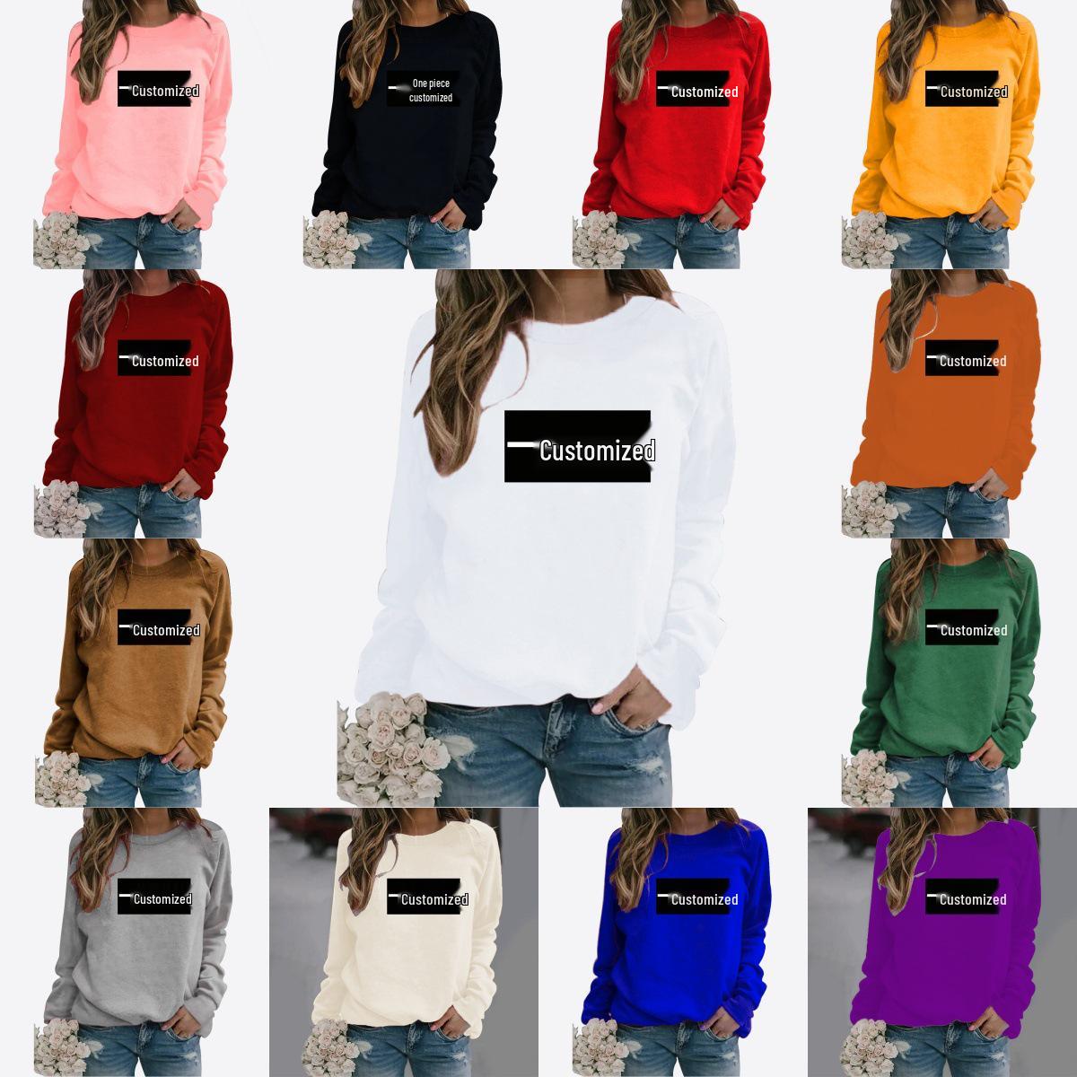 

Unisex Customizable Crewneck Sweatshirt - Minimalist Solid Design XL